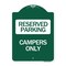 Signmission Designer Series Sign-Campers Only, Green & White Aluminum Sign, 18" x 24", GW-1824-24289 A-DES-GW-1824-24289 - alternate 1